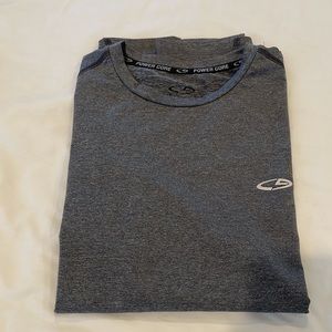 Champion Power Core Men’s Large Fitted DuoDry Gray Shirt